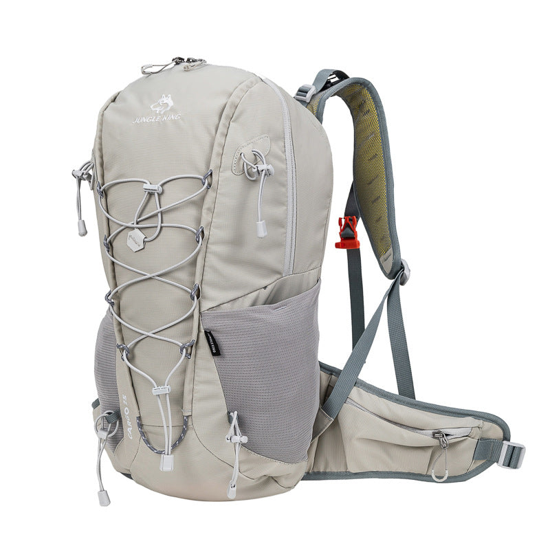 25L hiking backpack with nylon and ventilated back