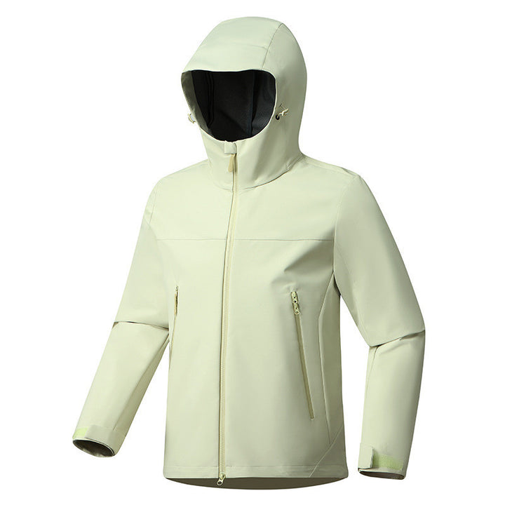 Veste coupe-vent imperméable légère à capuche unisexe