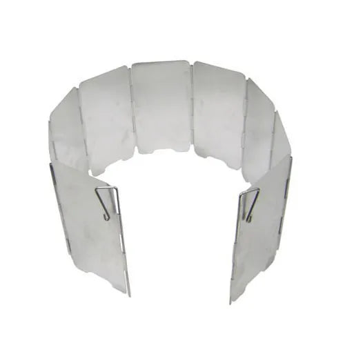 Pare-vent pliable en aluminium pour réchaud de camping