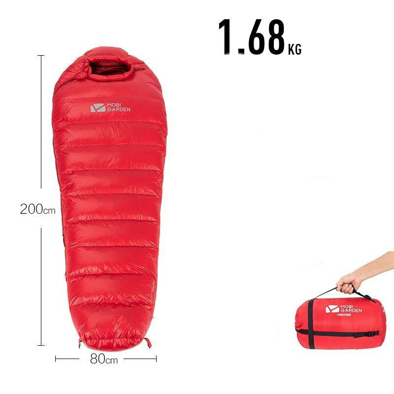 Sac de couchage momie duvet – chaud, compact et léger