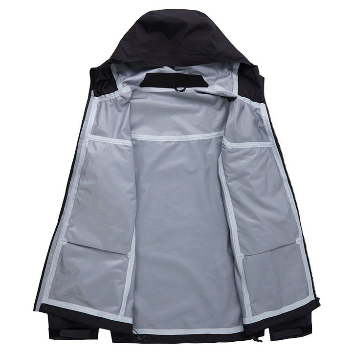 Veste hardshell imperméable homme 3 couches, capuche