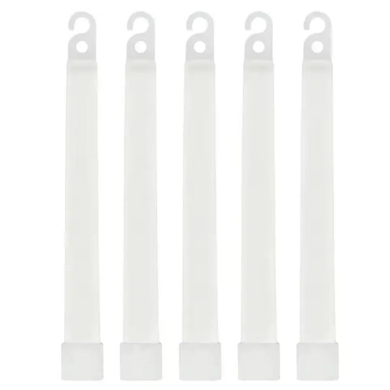 Pack de 5 bâtons lumineux blancs avec système de suspension.