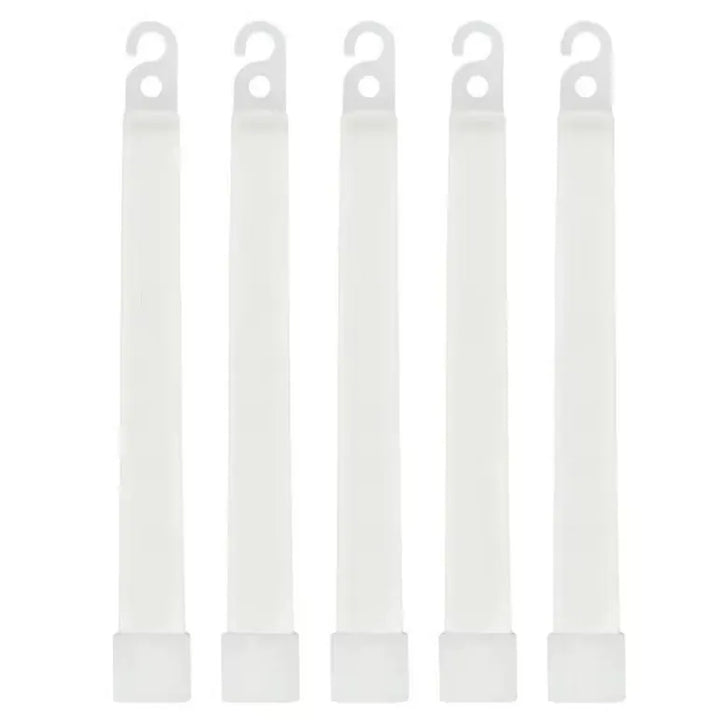 Pack de 5 bâtons lumineux blancs avec système de suspension.