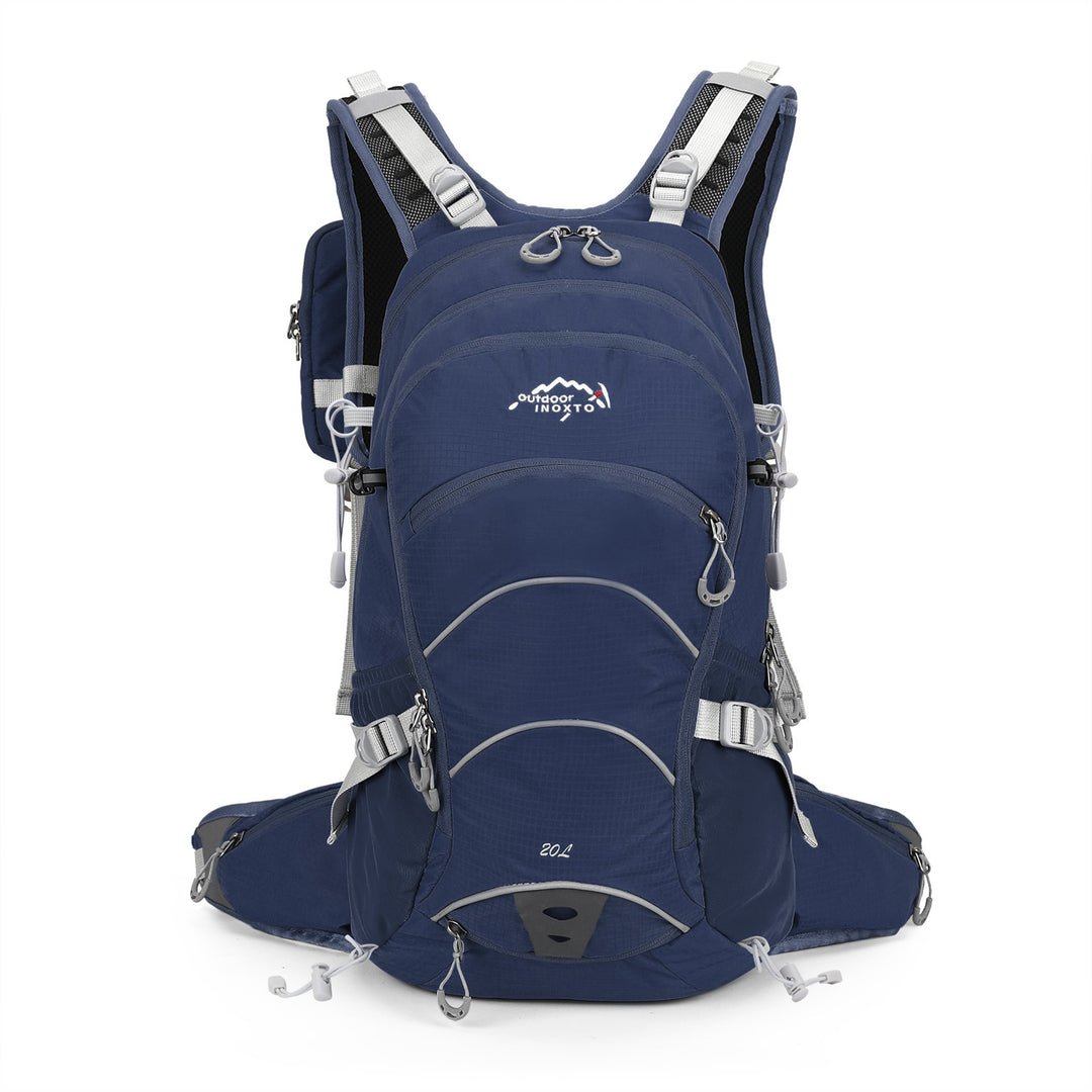 20L polyester hiking backpack with rain cover