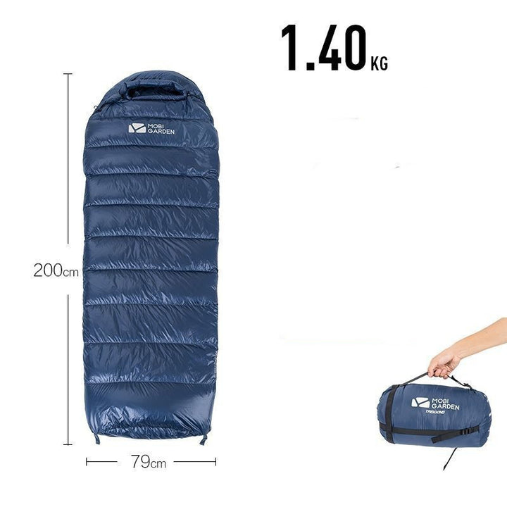 Sac de couchage momie duvet – chaud, compact et léger