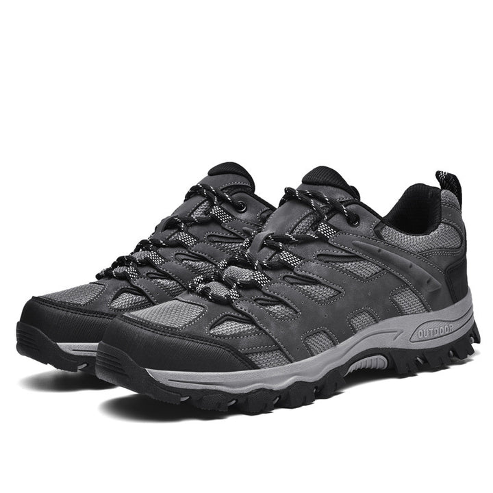 Chaussures de randonnée basses homme, semelle caoutchouc crampons