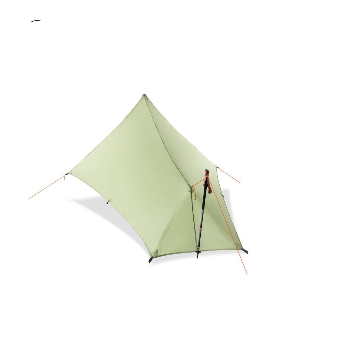 Tarp nylon 1 place imperméable - bâtons, 4 saisons