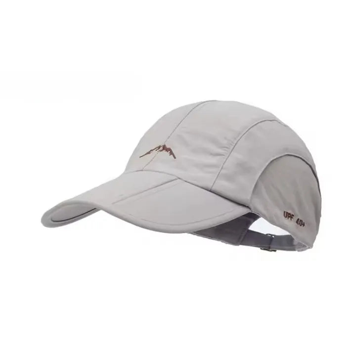 Casquette outdoor respirante beige à séchage rapide, idéale pour le trekking