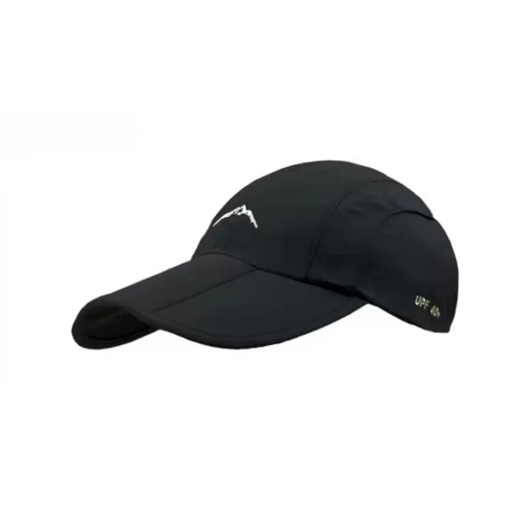 Casquette de randonnée noir légère, UPF 40+, idéale pour cyclisme et outdoor