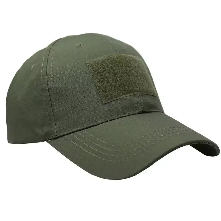 Casquette kaki en tissu ripstop idéale pour la randonnée.