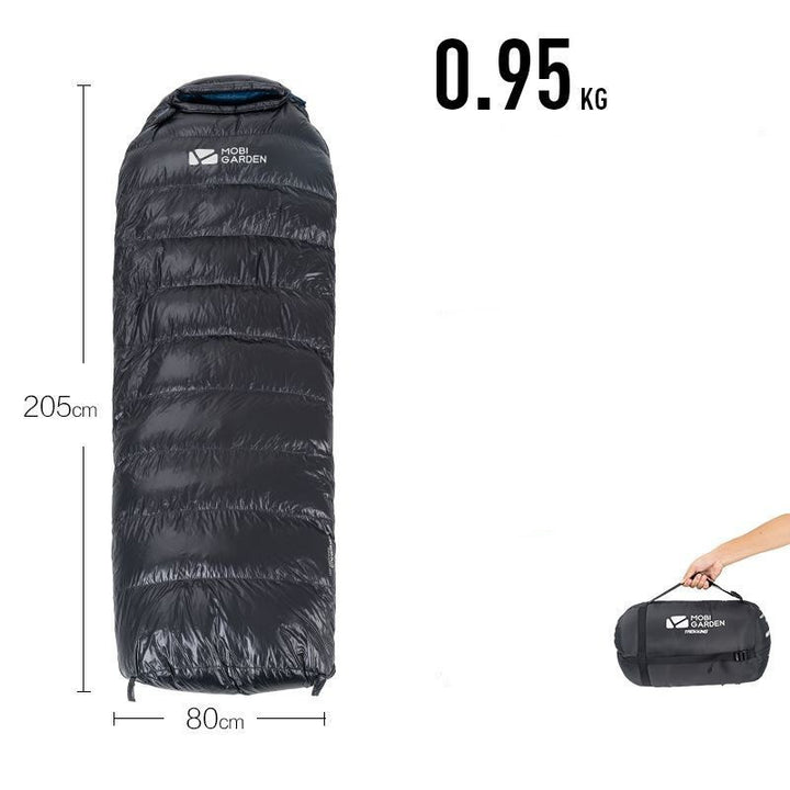 Sac de couchage momie duvet – chaud, compact et léger