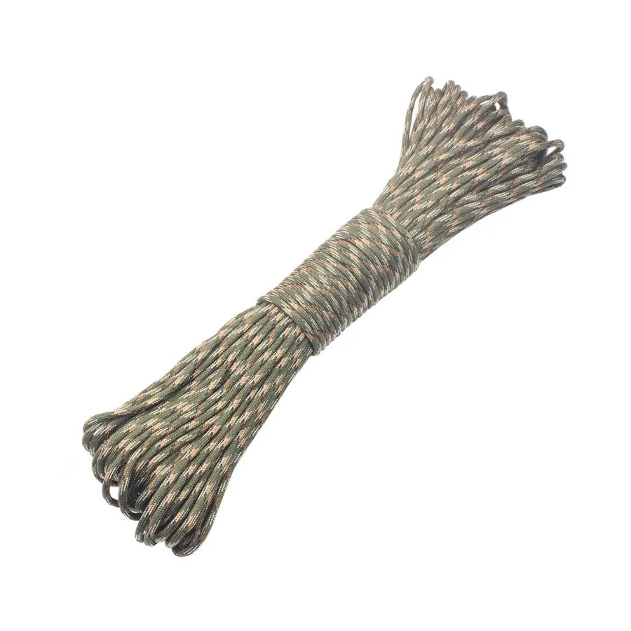 Corde paracorde camouflage en nylon pour la survie.