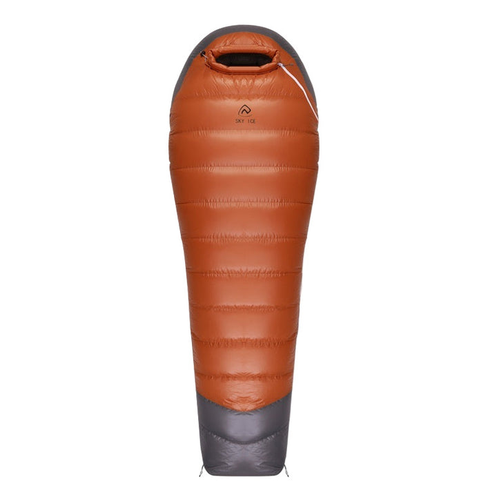 Sac de couchage duvet d’oie 400T 20D momie 0 à −5 °C