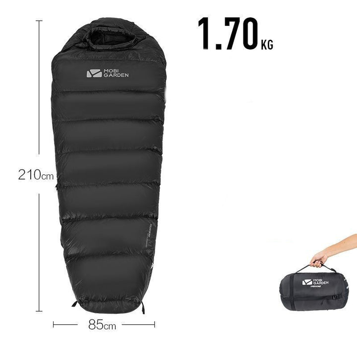 Sac de couchage momie duvet – chaud, compact et léger