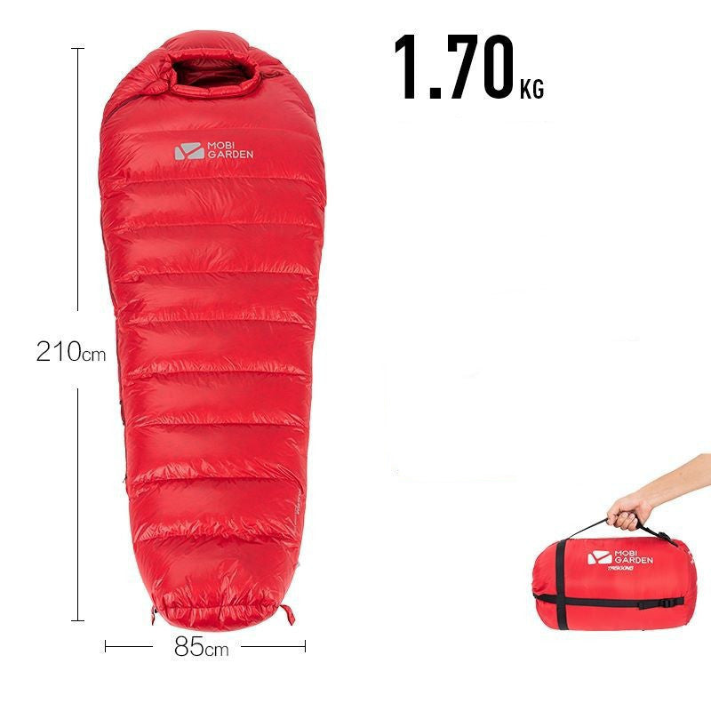 Sac de couchage momie duvet – chaud, compact et léger