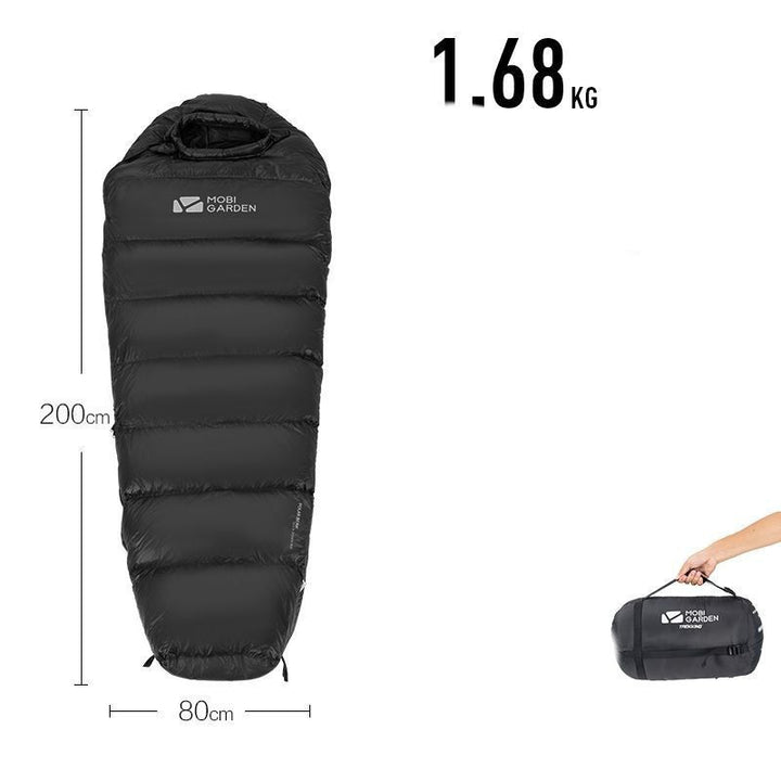 Sac de couchage momie duvet – chaud, compact et léger