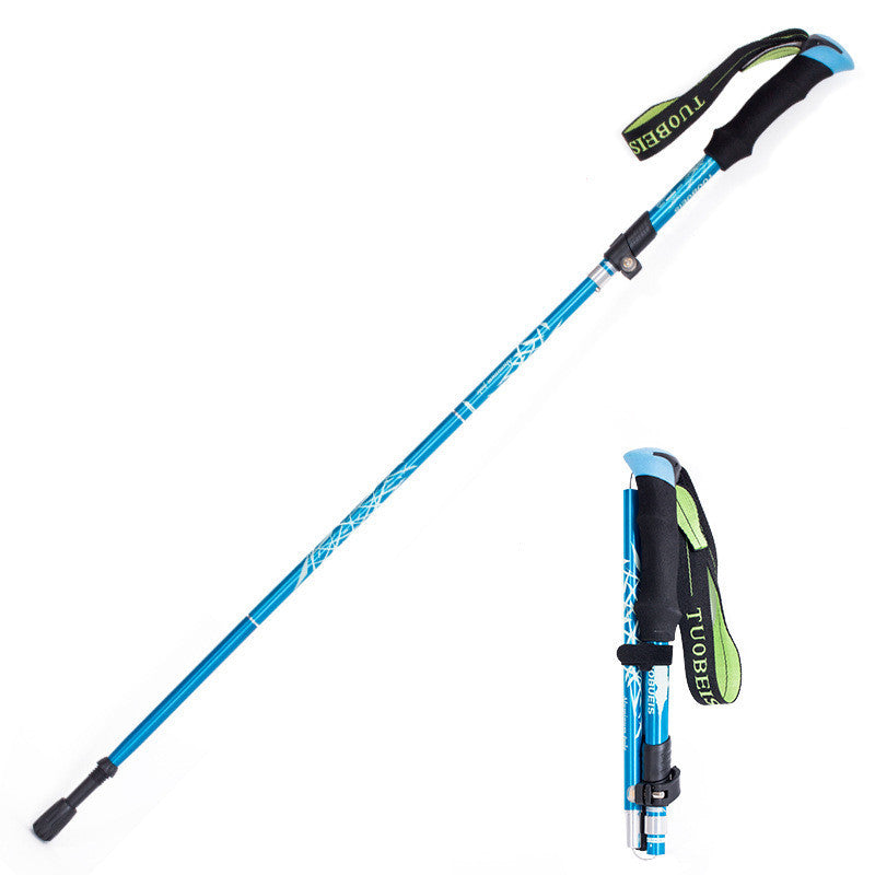 Bâton de randonnée pliant 7075 - 5 sections, 95–130 cm