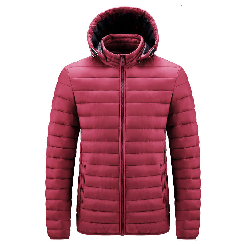 Doudoune synthétique homme à capuche, nylon déperlant
