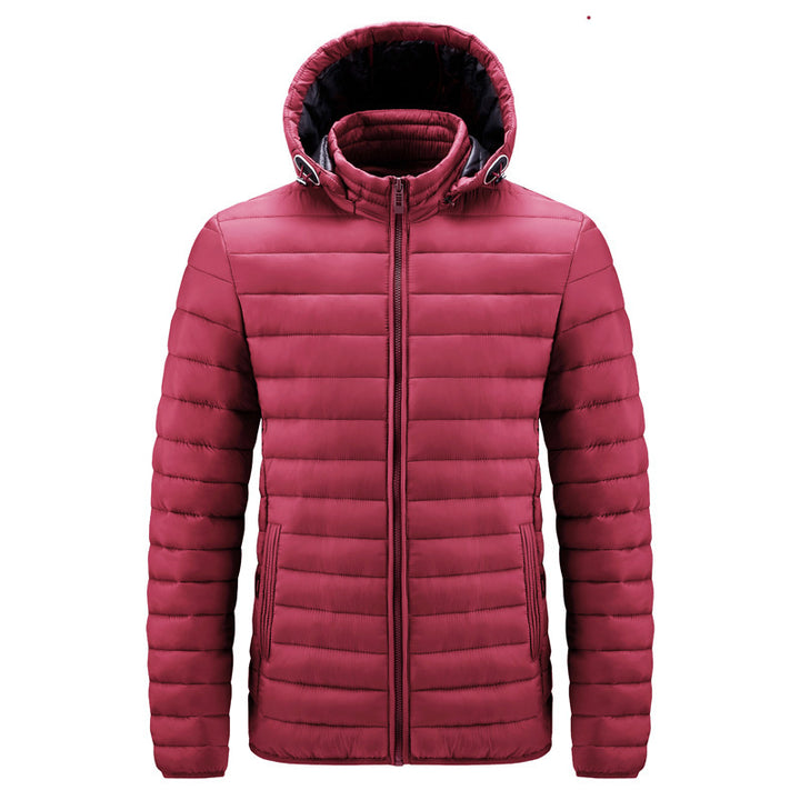 Doudoune synthétique homme à capuche, nylon déperlant