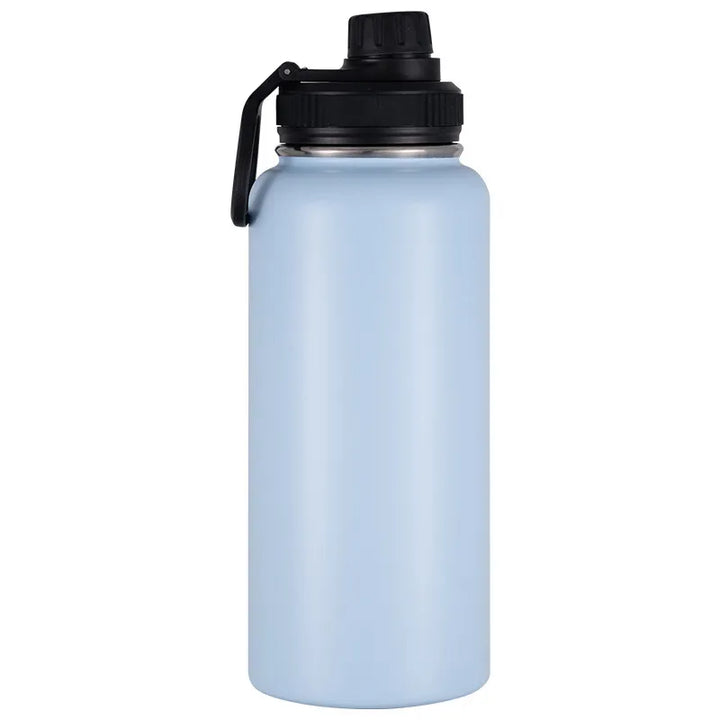 Gourde isotherme inox pour randonnée – bleu clair.