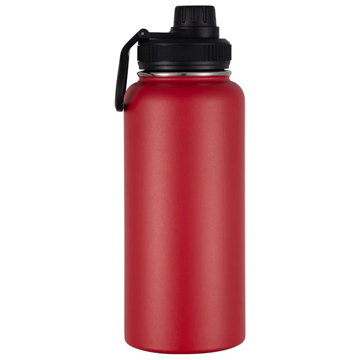 Gourde isotherme inox pour randonnée – rouge.
