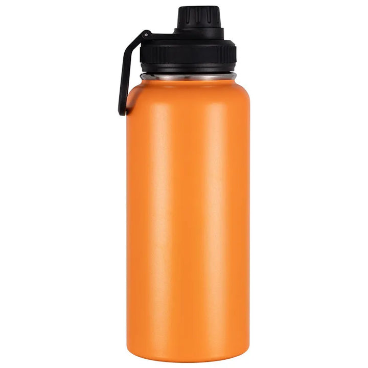 Gourde isotherme de randonnée en inox – Orange.
