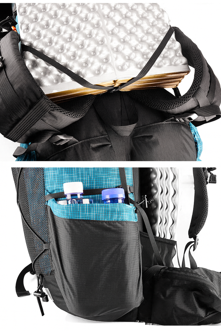 Sac à dos randonnée ultraléger 40+16 L, nylon 210D 0,90 kg