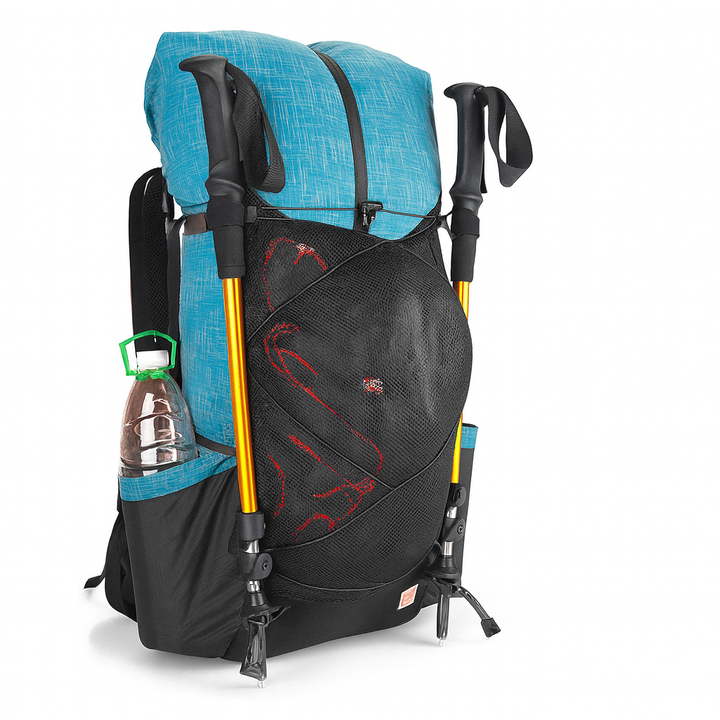 Sac à dos randonnée ultraléger 40+16 L, nylon 210D 0,90 kg