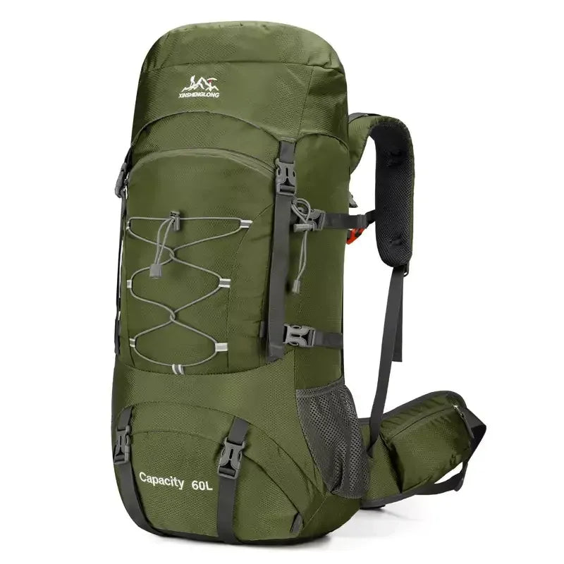 Sac à dos randonnée 60L imperméable avec housse, 1,1 kg