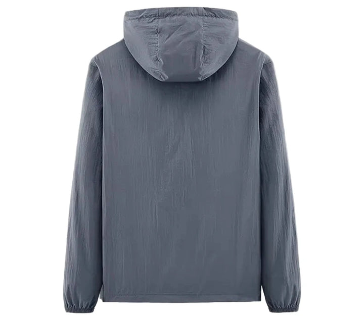 Veste anti-UV capuche homme zippée, ultra légère M–5XL