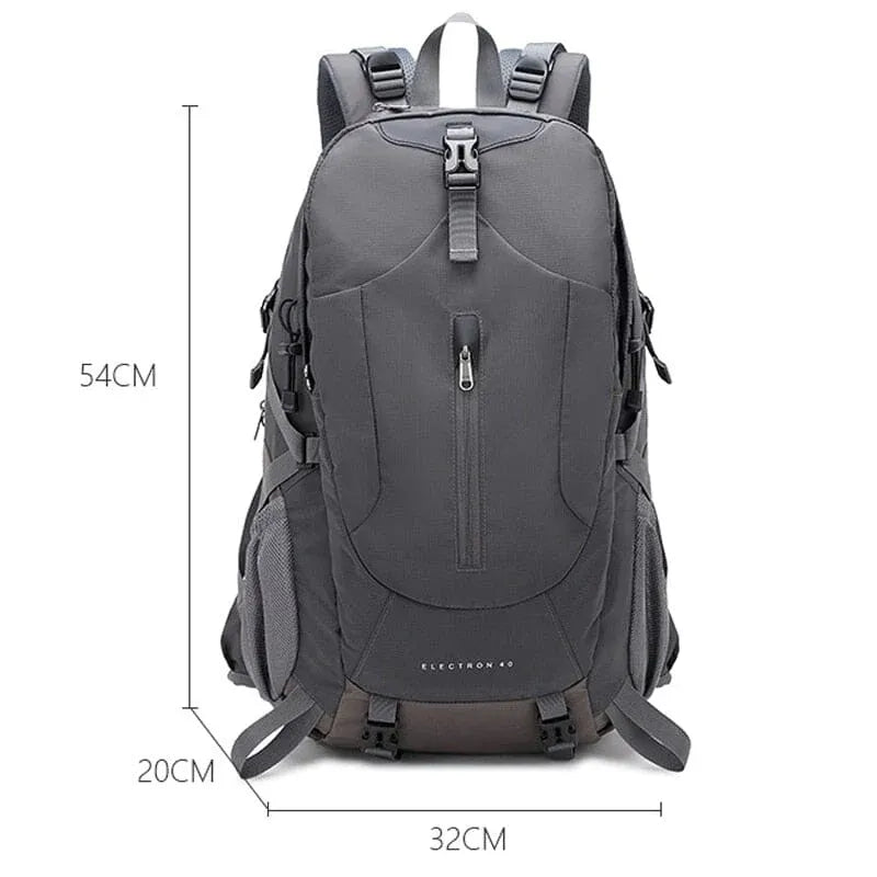 Sac à dos randonnée 40L nylon imperméable, dos aéré