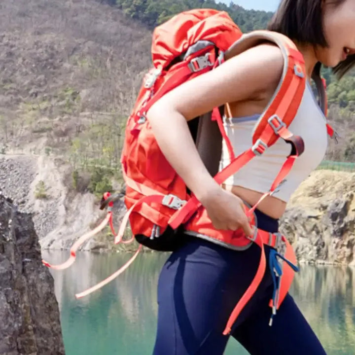 Sac à dos randonnée 35+5 L dos filet aéré, 1,0 kg