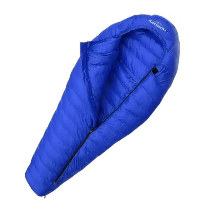 Sac de couchage momie synthétique, zip diagonal, 0 à −22 °C