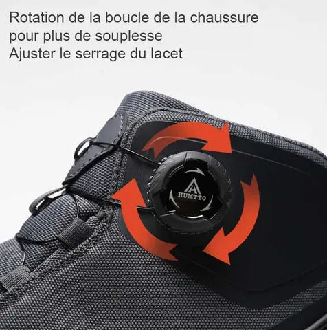 Chaussures randonnée mid-cut à serrage rapide à molette