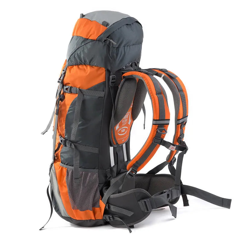 Sac à dos bivouac 70L cadre externe aéré, nylon ripstop