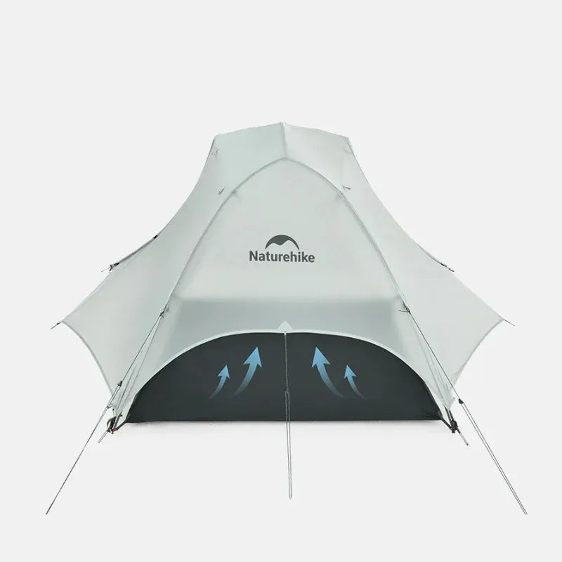 Tente ultralégère camping 2 places 15D silnylon, arceaux alu 7001