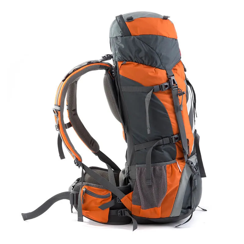 Sac à dos bivouac 70L cadre externe aéré, nylon ripstop