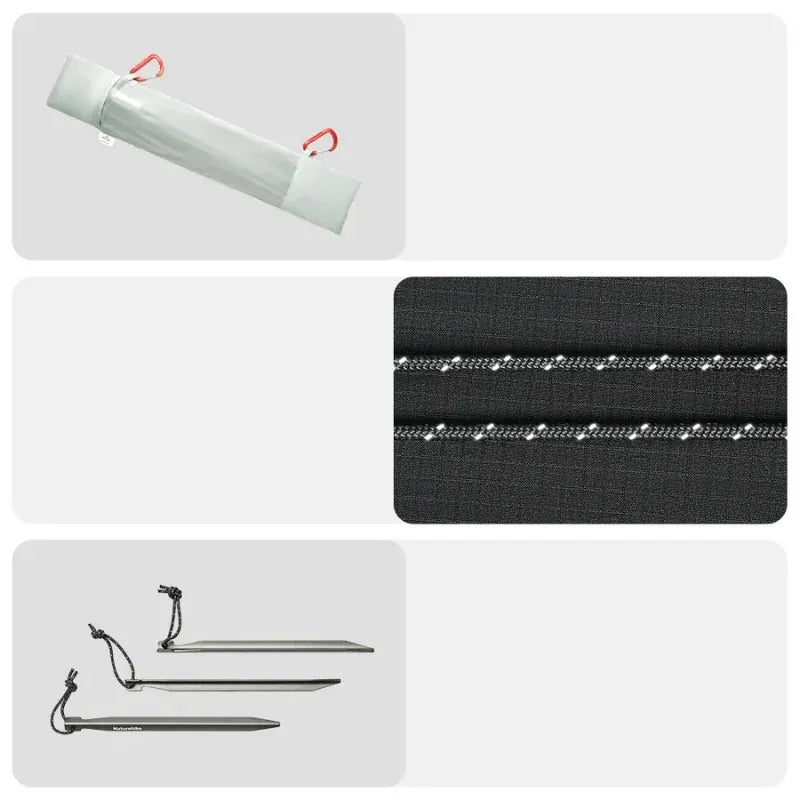 Tente ultralégère camping 2 places 15D silnylon, arceaux alu 7001