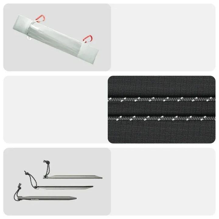 Tente ultralégère camping 2 places 15D silnylon, arceaux alu 7001