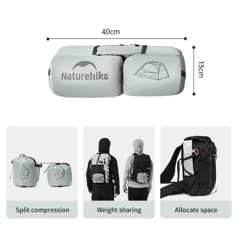 Tente ultralégère camping 2 places 15D silnylon, arceaux alu 7001