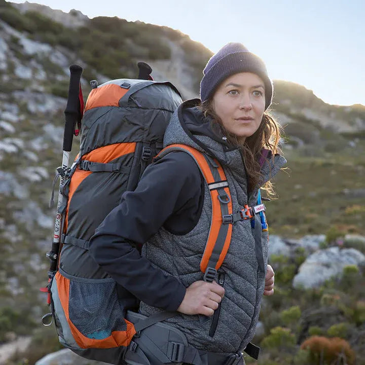Sac à dos bivouac 70L cadre externe aéré, nylon ripstop