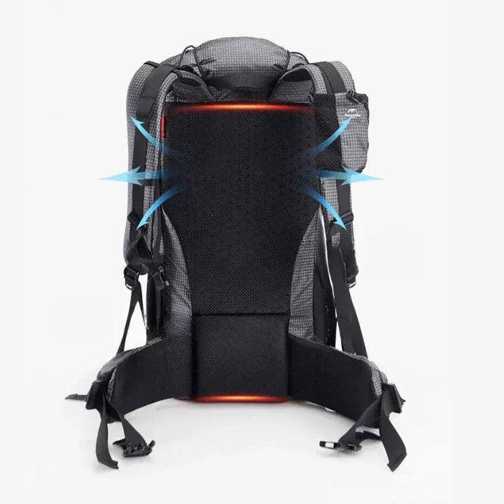 Sac à dos randonnée 60+5 L Naturehike, cadre alu, nylon 420D