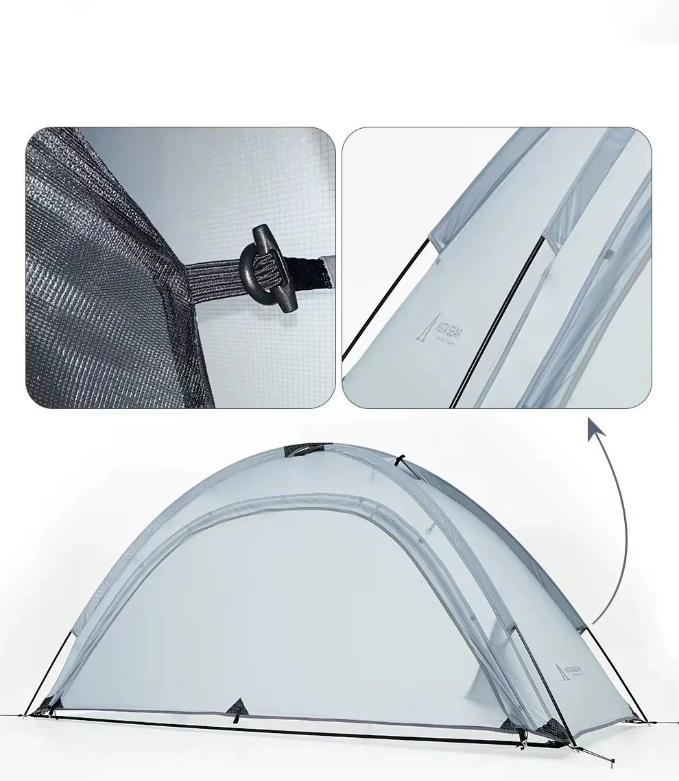 Tente randonnée 1 place Asta Gear 1 autoportante ultralégère