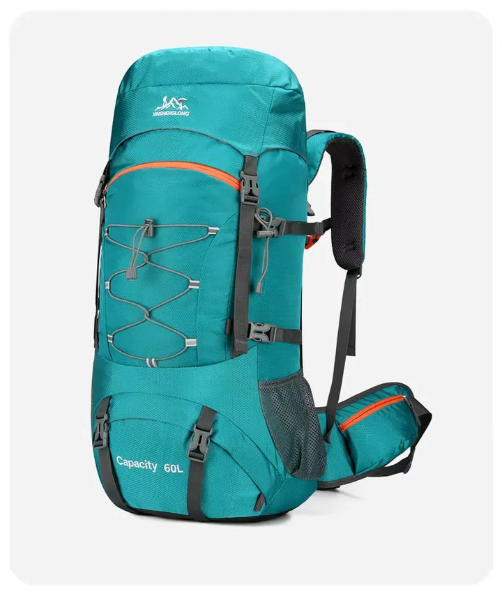 Sac à dos randonnée 60L imperméable avec housse, 1,1 kg