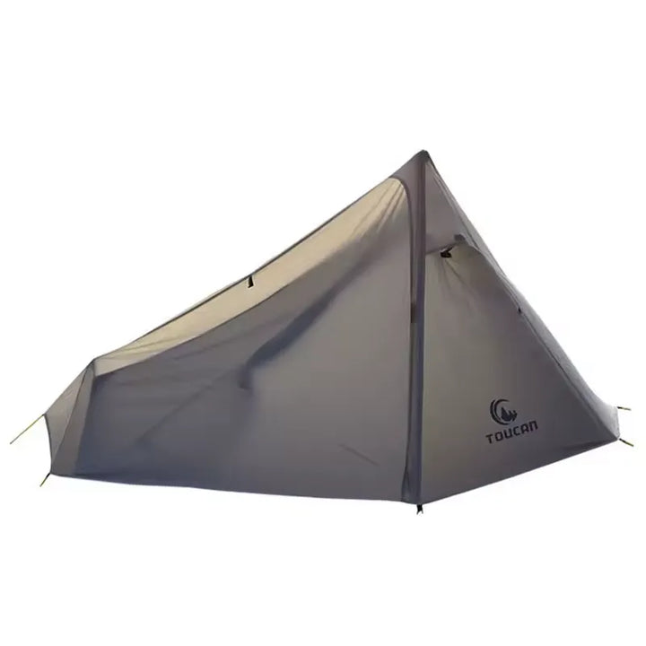 Tente 1 place ultralégère 15D silnylon, bâtons de marche