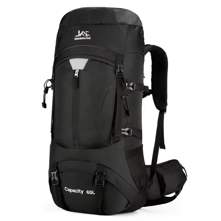 Sac à dos randonnée 60L déperlant, housse pluie incluse