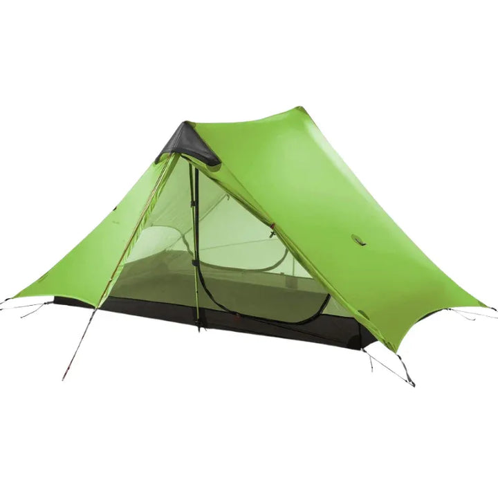 Tente ultralégère 1 à 2 personnes 15D silnylon, montage bâtons