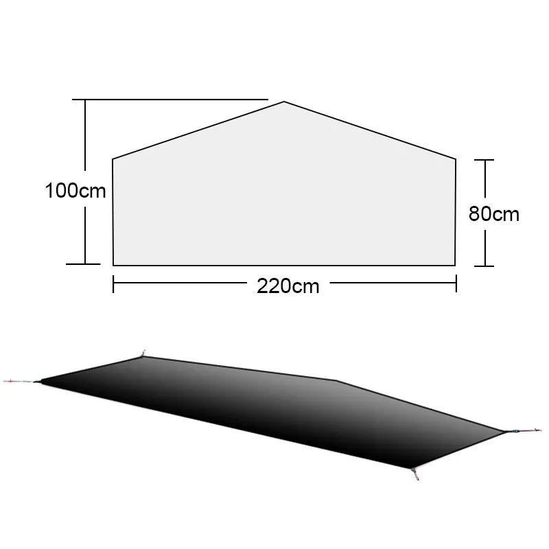 Tente randonnée 1 place 3F UL GEAR Lanshan 1 Pro 20D 690 g