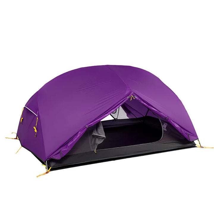Tente 2 places légère double paroi 20D PU4000 avec 2 vestibules