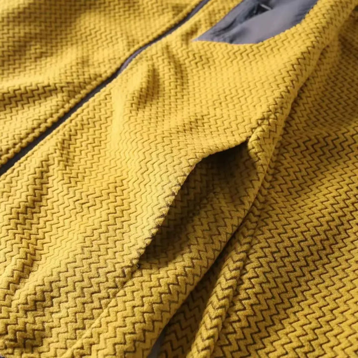 Polaire zippée homme nid d’abeille technique, poche poitrine